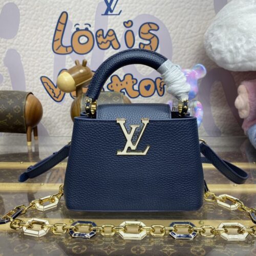 Loius Vuitton Capucines Dark Blue