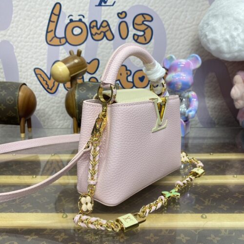 Alternative view of Loius Vuitton Capucines Pink Beige