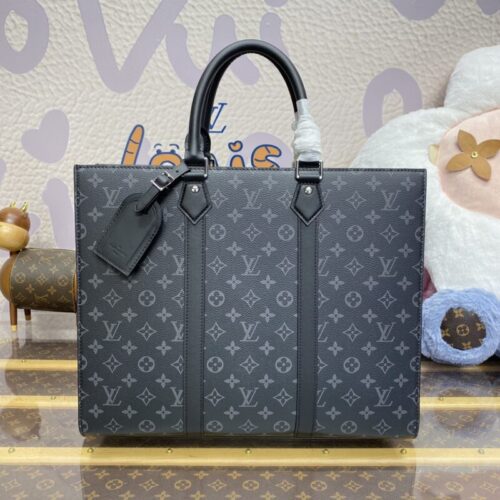 LV Sac Plat Black Large