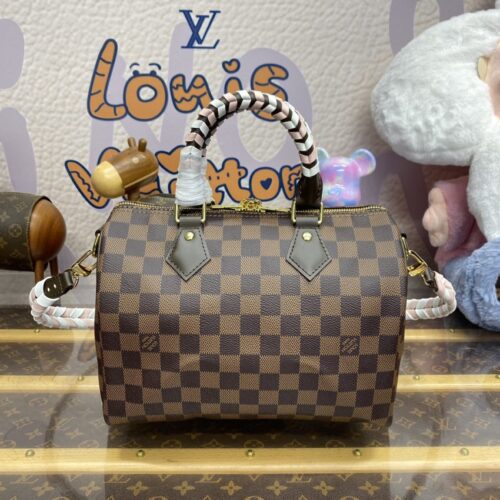 Alternative view of LV Speedy  Bandouliere 25 Brown Grid