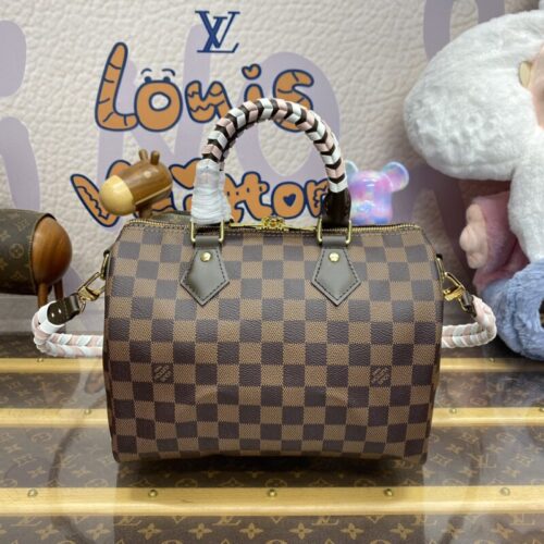 LV Speedy 18 Brown Grid