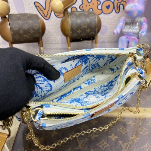 Alternative view of LV Multi Pochette Accessoires White Blue