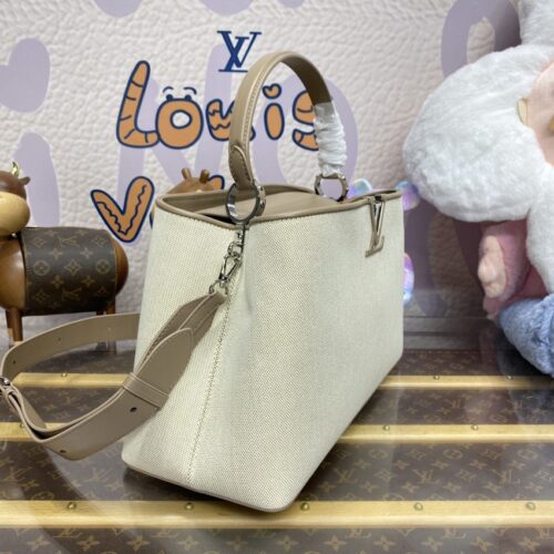 Alternative view of Loius Vuitton Capucines Beige Silk