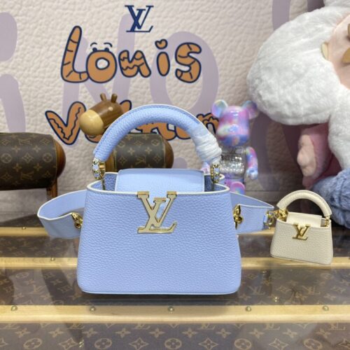 Loius Vuitton Capucines Light Blue