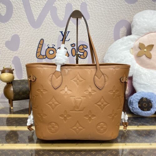 LV Neverfull MM Full Brown