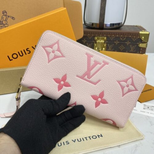 LV Zippy Wallet Pink