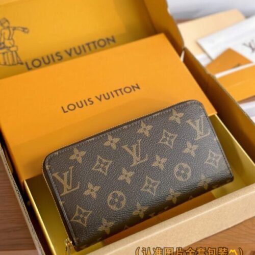 LV Zippy Wallet Brown&Pink