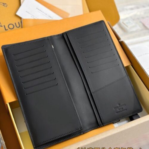 Alternative view of LV Brazza Wallet Black Grid