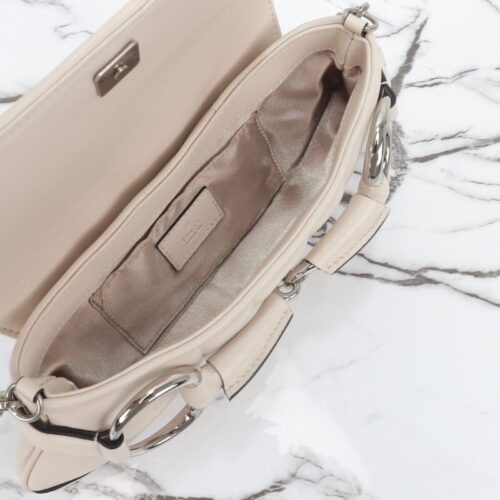 Alternative view of Gucci Horsebit Chain Shoulder Bag White