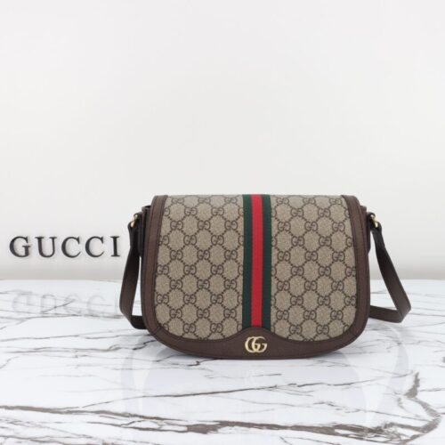 Gucci  Ophidia GG  Shoulder Bag Brown