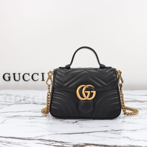 Gucci  GG Marmont Top Handle Black