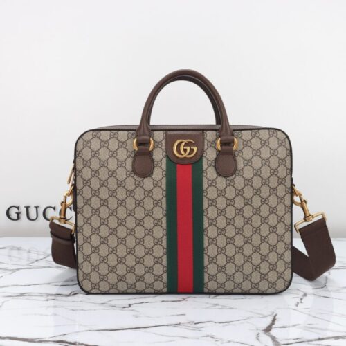 Gucci   Briefcase  Canvas Beige