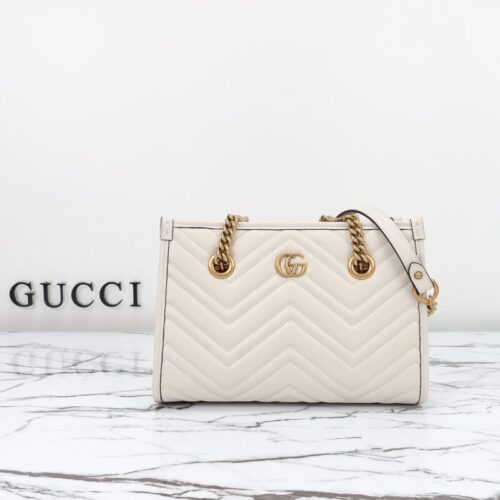 Gucci  GG Marmont Tote White