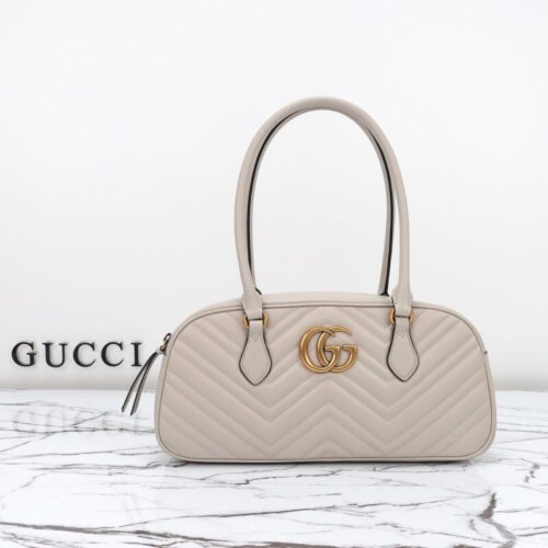 Gucci  Marmont Small Top Handle White