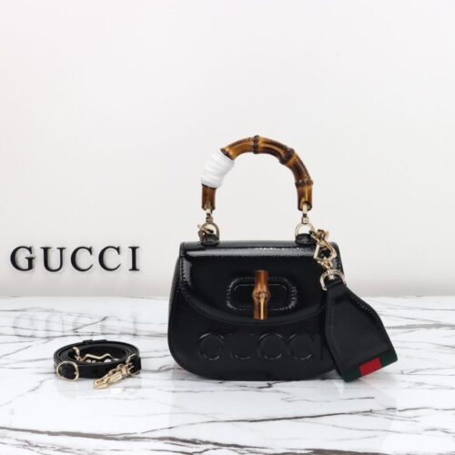 Gucci  Bamboo 1947 Patent Black