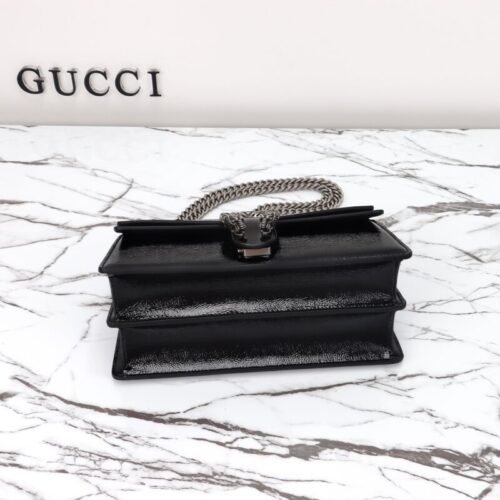 Alternative view of Gucci Dionysus Small Shoulder Bag Patent Black