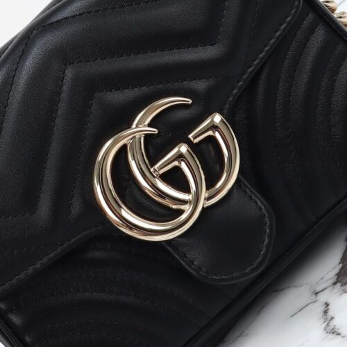 Alternative view of Gucci  Marmont Mini Top Handle Black