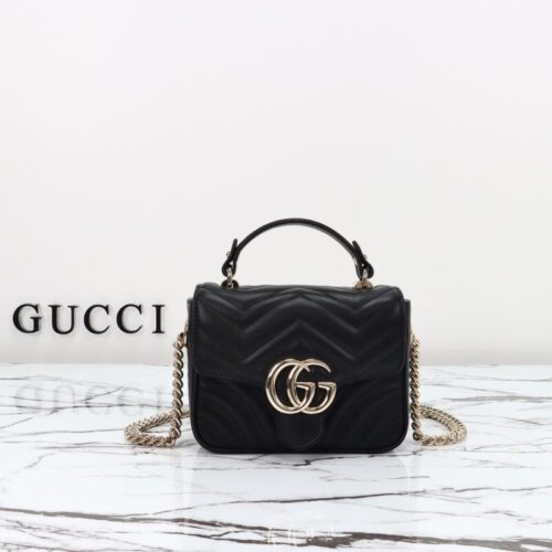 Gucci  Marmont Mini Top Handle Black