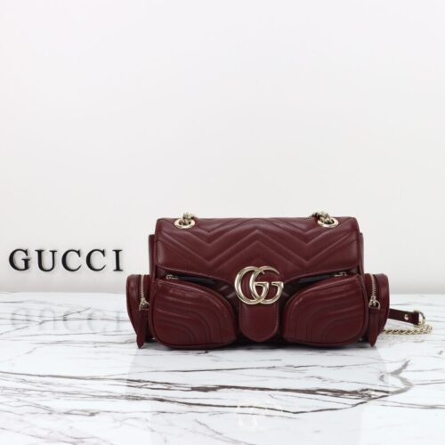 Gucci Marmont 2.0 GG Shoulder Bag  Bordeaux