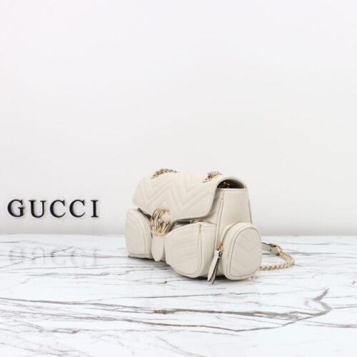 Alternative view of Gucci Marmont 2.0 GG Shoulder Bag White
