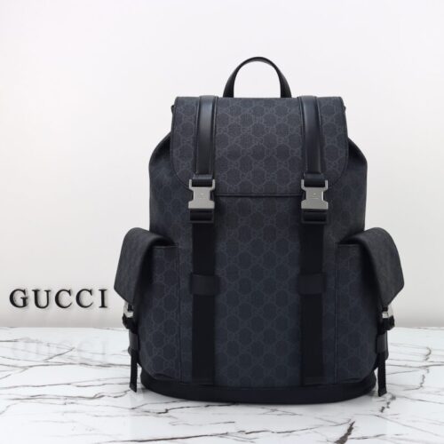 Gucci  GG Supreme Backpack Black
