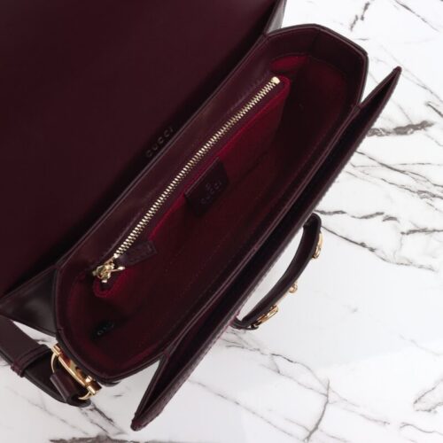 Alternative view of Gucci  G 1955 Horsebit Red Denim