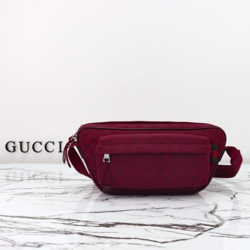 Gucci Small GG Belt Bag Red