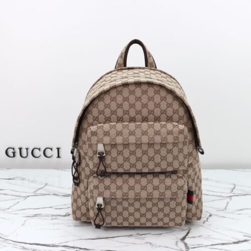 Gucci   Backpack GG Canvas Beige