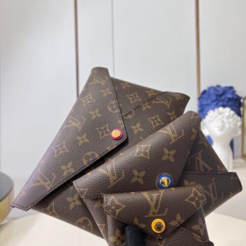 LV Kirigami Pochette Pouch Brown