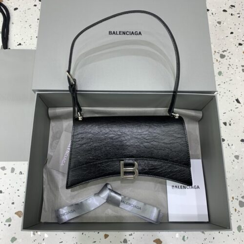 Balenciaga Crush Small Black Silver