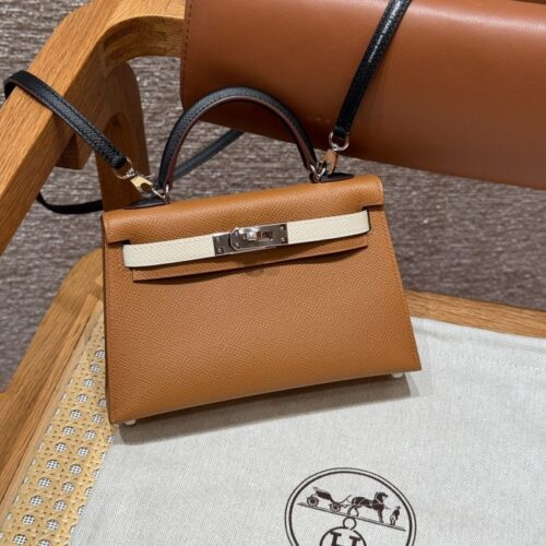 Hermes Kelly Noir Blue  Epsom