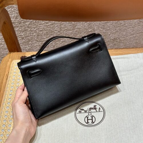 Alternative view of Hermes Kelly Pochette Swift Black