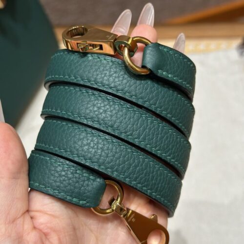 Alternative view of Hermes Kelly Malachite Togo