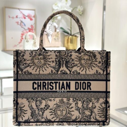Dior Tote Book Sun God Brown