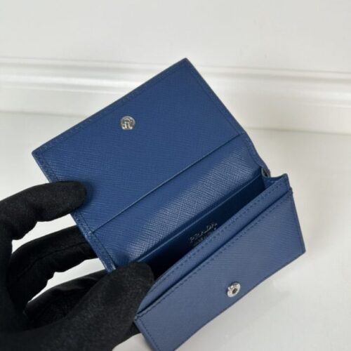 Alternative view of Prada Saffiano Wallet Blue
