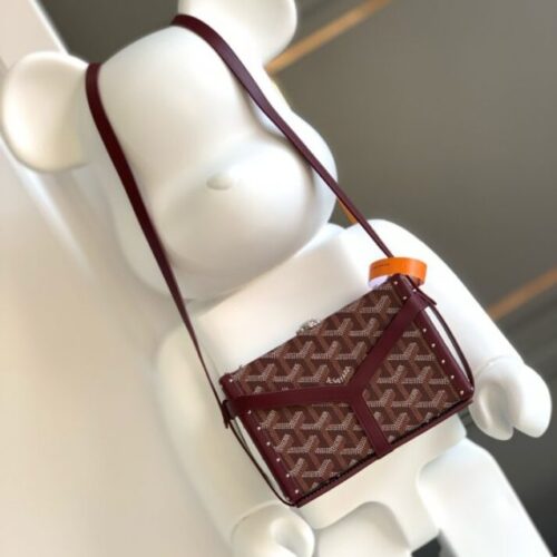 Goyard Minaudière Trunk Bag Bordeaux