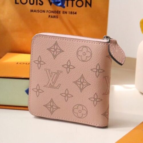 LV Zipper Coin Purse Pink