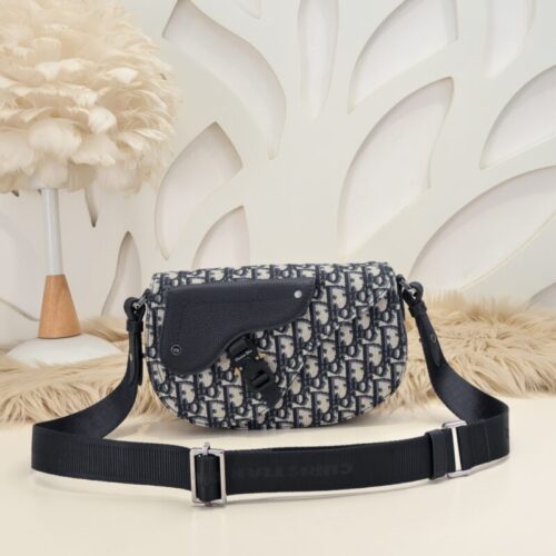 Dior Saddle Messenger White Classic