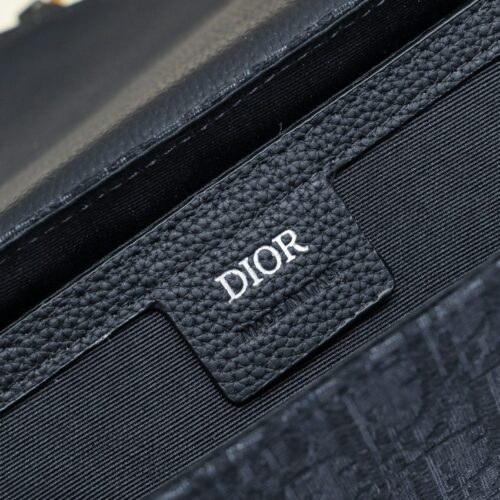Alternative view of Dior Saddle Messenger Bag Oblique Black