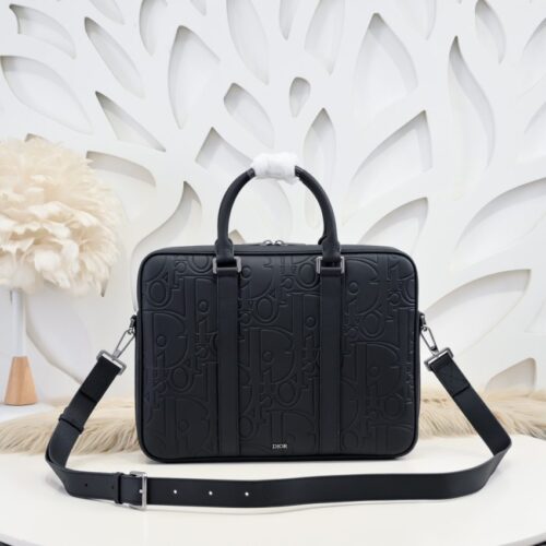 Dior Gravity  Briefcase Black