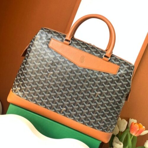 Goyard Cisalpin Document Case Brown