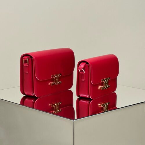 Alternative view of Celine Triomphe Mini Red