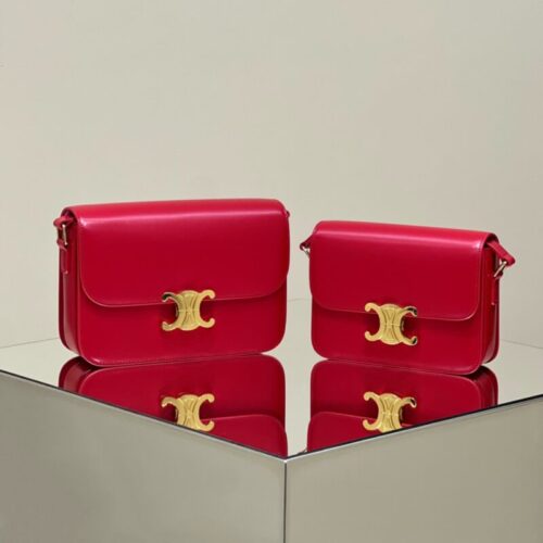 Celine Triomphe Mini Red