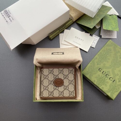 Gucci  Interlocking  Wallet Brown