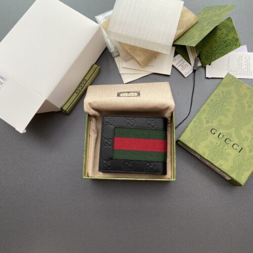 Gucci  Double G bifold Wallet Leather