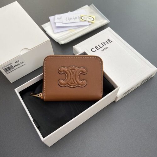 Alternative view of Celine Triumphe Small Zippy Wallet