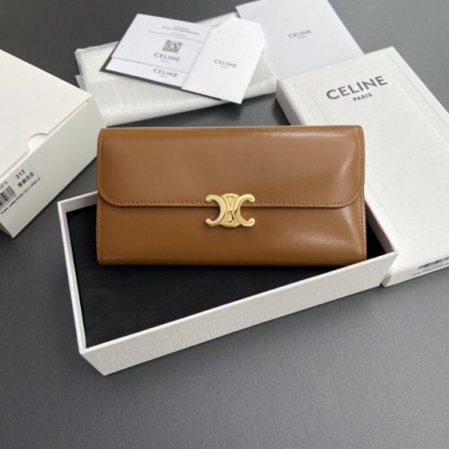 Celine Triumphe Long  Wallet Brown
