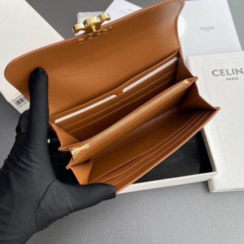 Alternative view of Celine Triumphe Long  Wallet Brown
