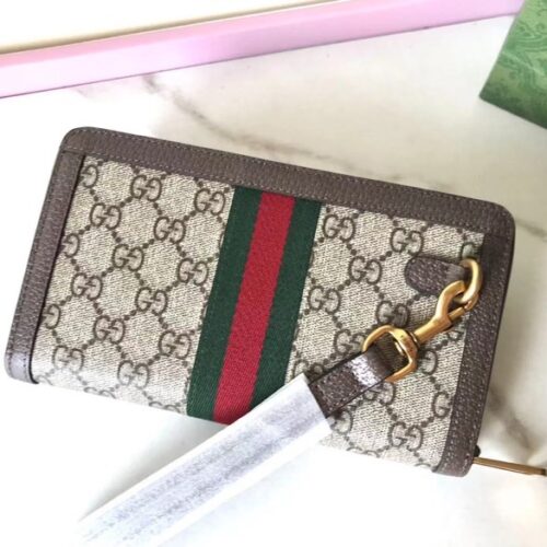 Alternative view of Gucci Ophidia GG Wallet  Beige