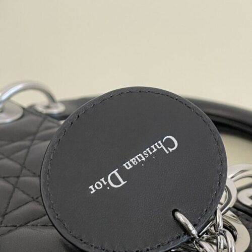 Alternative view of Lady Dior Large Black Silver